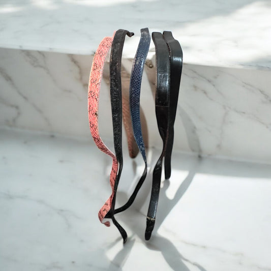 Snake skin & leather belts