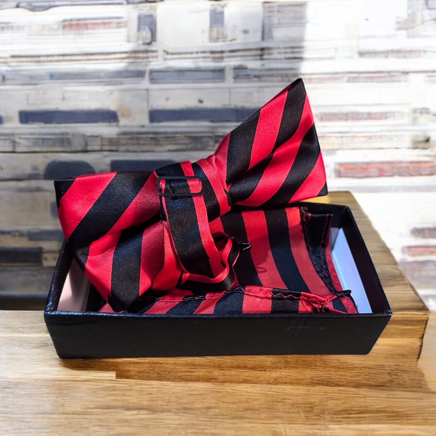 Bow tie and handkerchief
